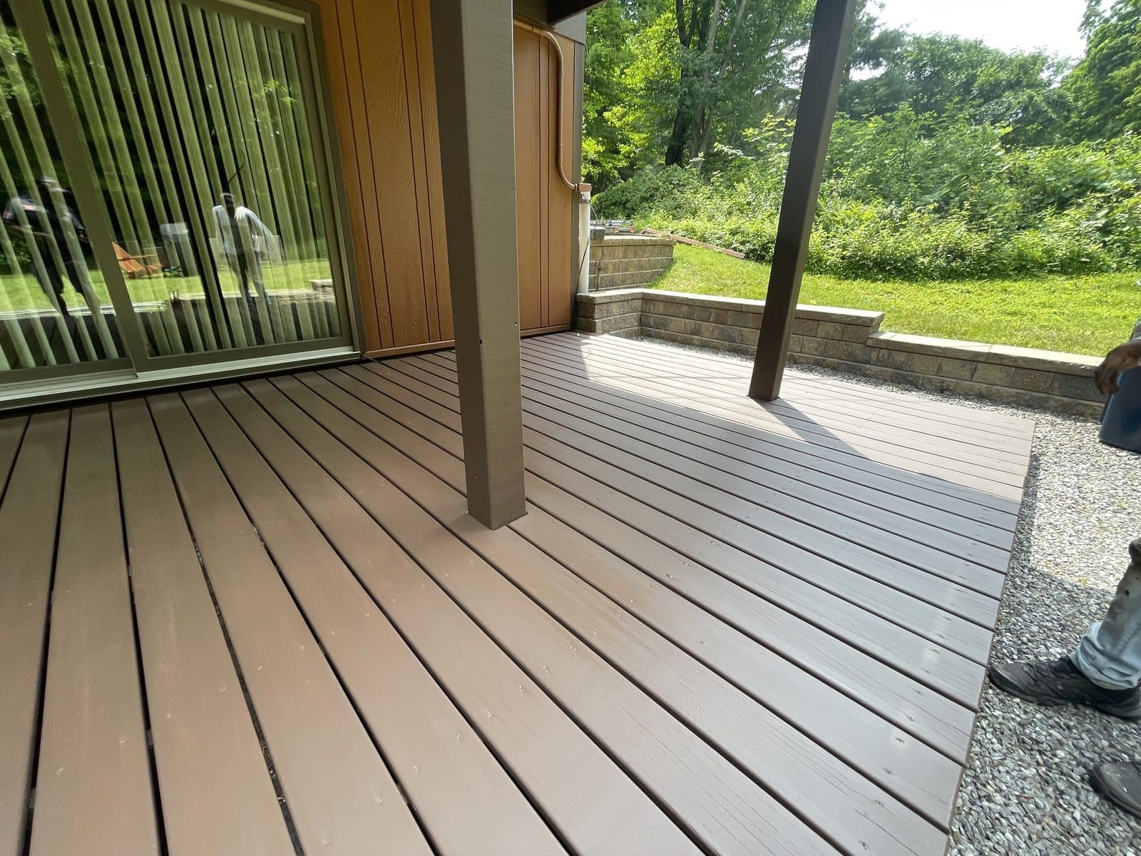 New composite deck with view