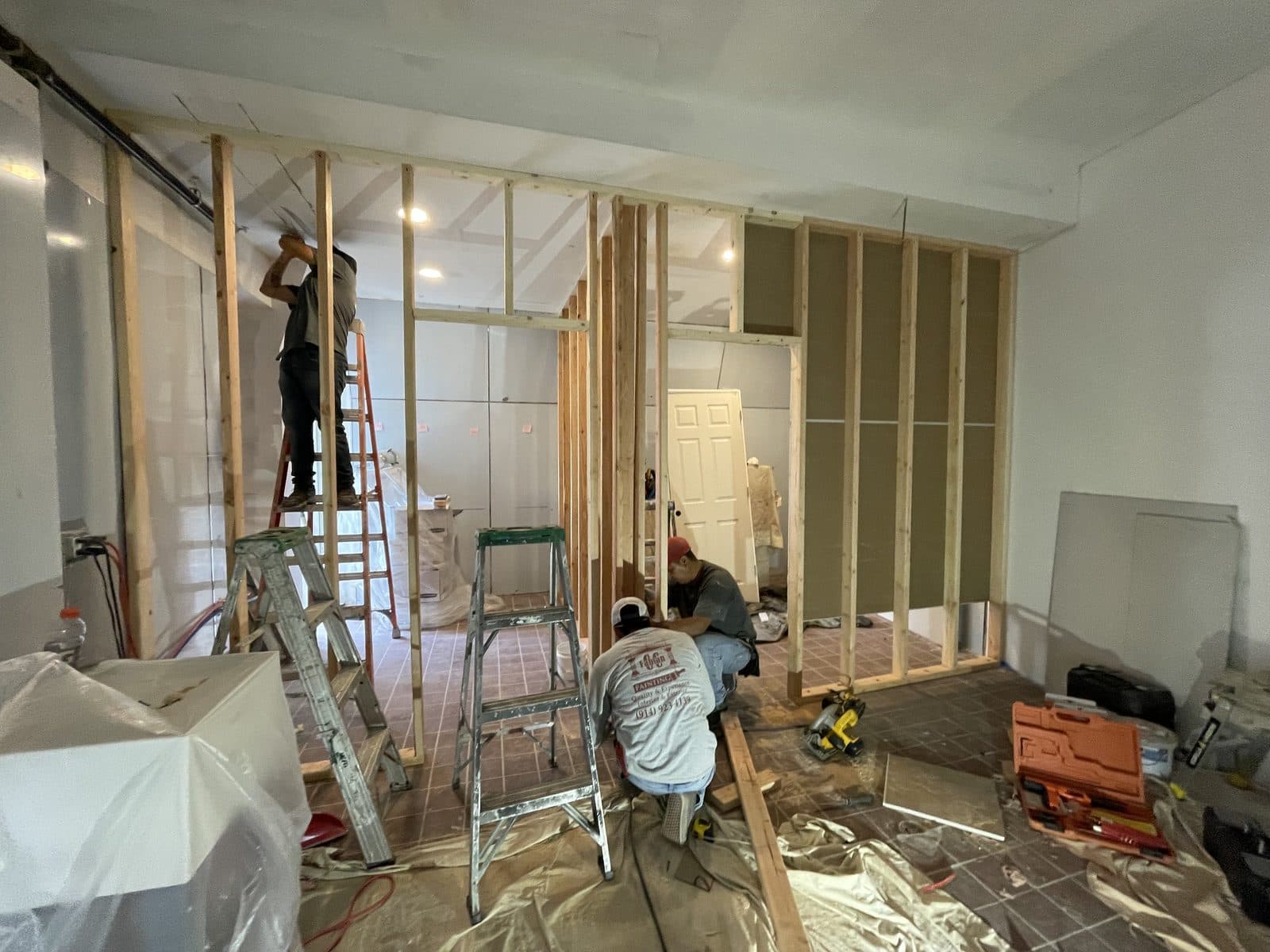 Interior gut renovation in progress