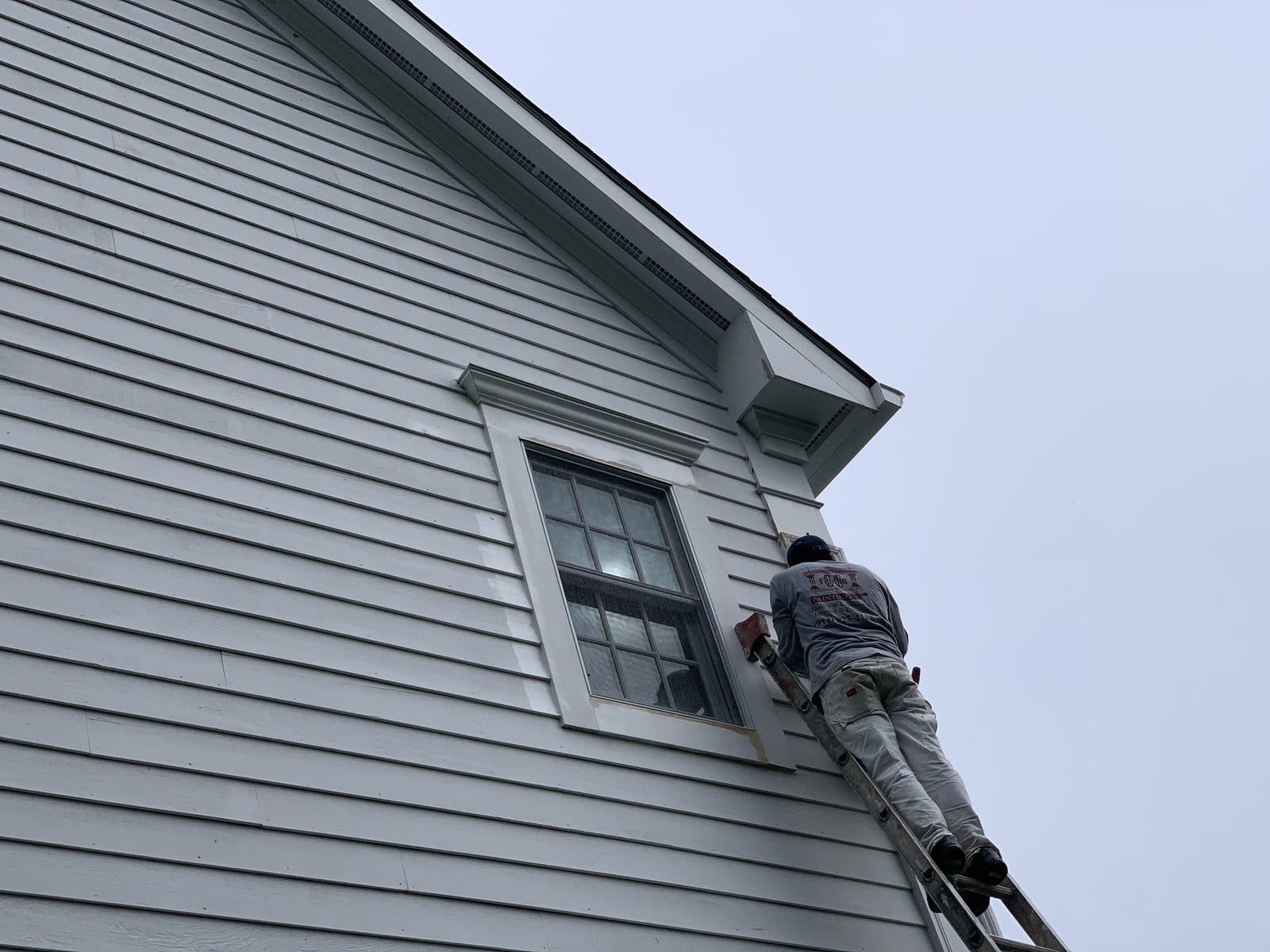 Gray vinyl siding